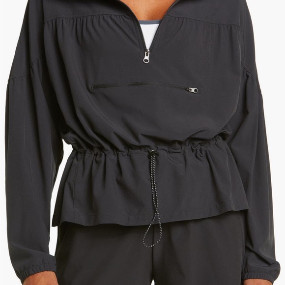 Zella Navy Excursion Hooded Packable Anorak (S) - Picture 2 of 12